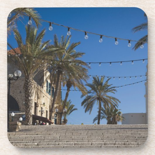 Israel, Tel Aviv, Jaffa, Treppe, Old Jaffa Getränkeuntersetzer (Vorderseite)