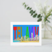 Israel Tel Aviv Postkarte (Stehend Vorderseite)