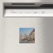 Israel, Tel Aviv, Strand, Hotels, Abenddämmerung Magnet (In Situ (Geschirrspüler))