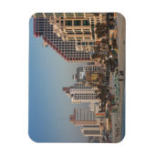 Israel, Tel Aviv, Strand, Hotels, Abenddämmerung Magnet (Vertikal)