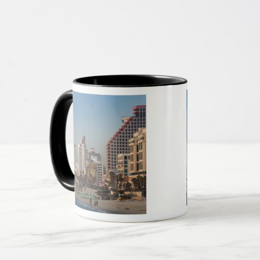 Israel, Tel Aviv, strandnah, Hotels, Dämmerung Tasse (Vorderseite Links)
