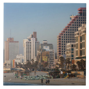 Israel, Tel Aviv, Strandpromenade, Hotels, Dämmeru Fliese