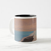 Israel, Totes Meer, Ein Bokek, Totes Meer, Dämmeru Zweifarbige Tasse (Vorderseite Links)