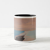 Israel, Totes Meer, Ein Bokek, Totes Meer, Dämmeru Zweifarbige Tasse (Mittel)