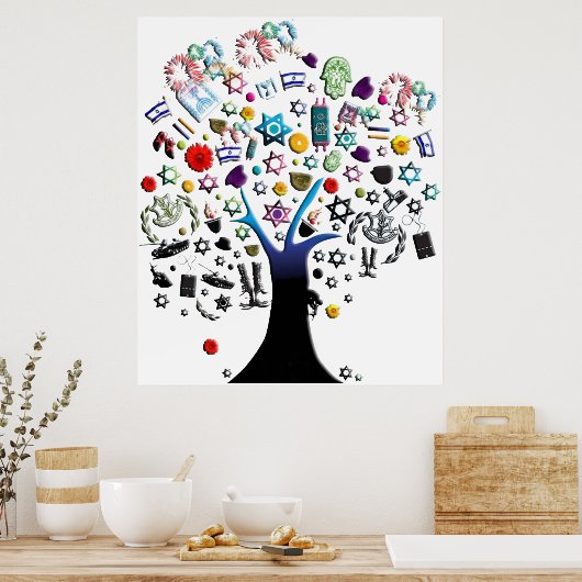 Israel Tree Poster (Küche)