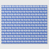 Israel-Umschlagpapier, blau, israelische Flagge Geschenkpapier (Flach)