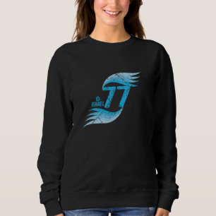 Israel Unabhängigkeitstag 77 Geburtstag Israeli Yo Sweatshirt