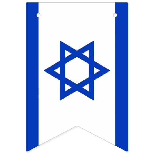 Israel Unabhängigkeitstag Yom Ha'atzmaut Wimpelkette (Erste Fahne)