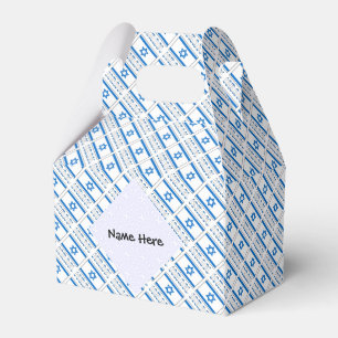 Israel und israelische Flagge mit Ihrem Namen Geschenkschachtel