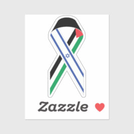 Israel und Palästina-Fahne Aufkleber