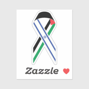 Israel und Palästina-Fahne Aufkleber