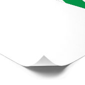 Israel und Palästina-Fahne - weißes Band Poster (Ecke)