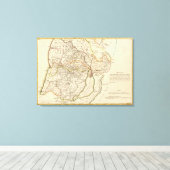 Israel und Palästina Leinwanddruck (Insitu (Holzboden))