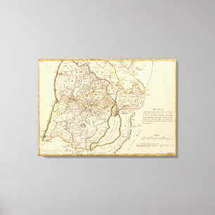 Israel und Palästina Leinwanddruck