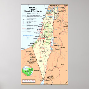 Israel - Understanding The Boundary Disputes Poster