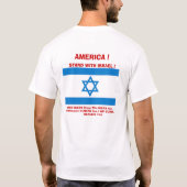 Israel-Unterstützung T-Shirt (Rückseite)
