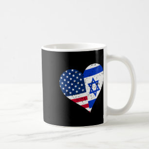 Israel USA Herz-Shirt abgenutzt israelisch amerika Kaffeetasse