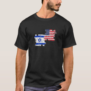 Israel USA israelische Flagge T-Shirt