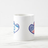 Israel USA Liebe Kaffeetasse (Mittel)