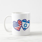 Israel USA Liebe Kaffeetasse (Links)