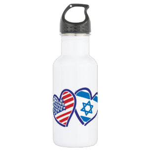 Israel USA Liebe Trinkflasche