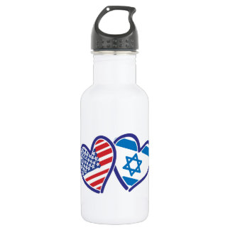 Israel USA Liebe Trinkflasche