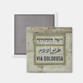Israel - Via Dolorosa Christliche Pilger Jerusalem Magnet (Vorderseite/Rückseite)