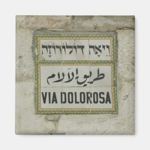 Israel - Via Dolorosa Christliche Pilger Jerusalem Magnet