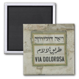 Israel - Via Dolorosa Christliche Pilger Jerusalem Magnet