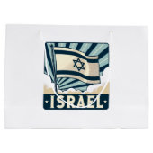 Israel Vintage Travel Poster Große Geschenktüte (Rückseite)