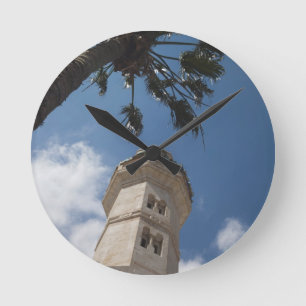 Israel, Westjordanland, Bethlehem, Omar-Moschee Runde Wanduhr