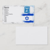 Israelflagge und -Siegel Visitenkarte (Vorne/Hinten)