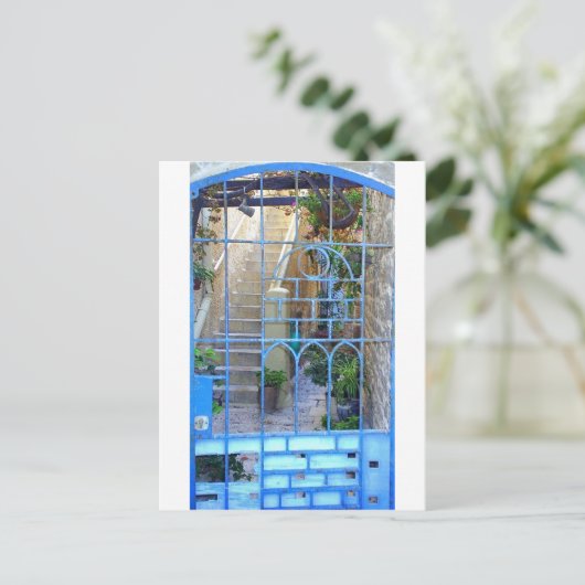 Israeli Door Postkarte (Stehend Vorderseite)