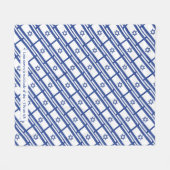 ISRAELI FLAG LIEBE der messianischen Schrift Fleecedecke (Vorderseite (Horizontal))