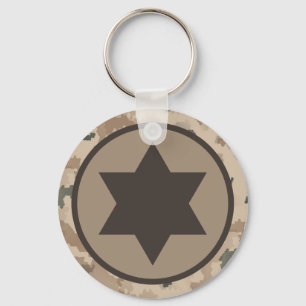 Israeli IAF Star of David Roundel - Desert Schlüsselanhänger