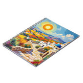 Israeli Landscape Notebook – Colorful & Inspiring  Notizblock (Linke Seite)