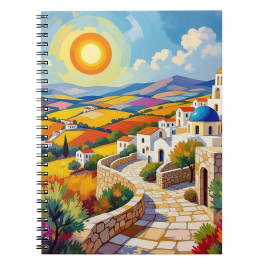 Israeli Landscape Notebook – Colorful & Inspiring  Notizblock (Vorderseite)