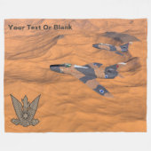 Israeli Super Mysterien Over The Desert Fleecedecke (Vorderseite (Horizontal))