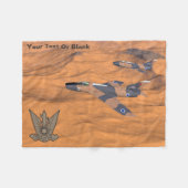 Israeli Super Mysterien Over The Desert Fleecedecke (Vorderseite (Horizontal))