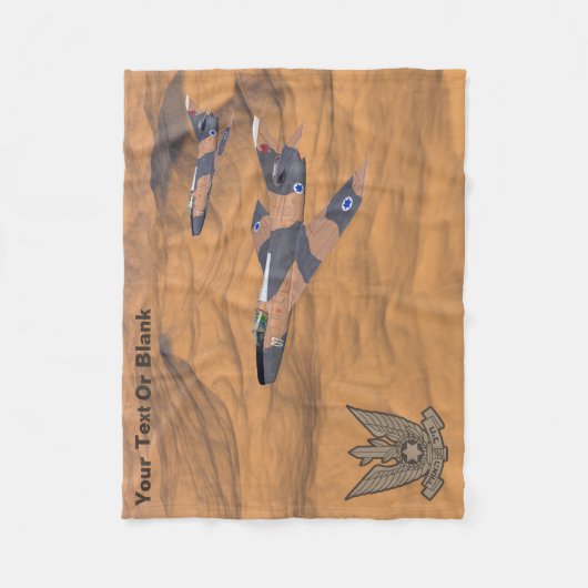 Israeli Super Mysterien Over The Desert Fleecedecke (Vorderseite)