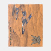 Israeli Super Mysterien Over The Desert Fleecedecke (Vorderseite)