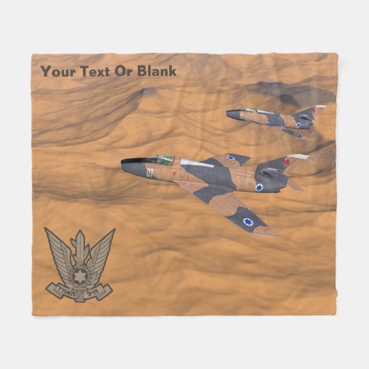 Israeli Super Mysterien Over The Desert Fleecedecke (Vorderseite (Horizontal))