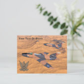 Israeli Super Mysterien Over The Desert Postkarte (Stehend Vorderseite)