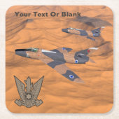 Israeli Super Mysterien Over The Desert Rechteckiger Pappuntersetzer (Vorderseite)