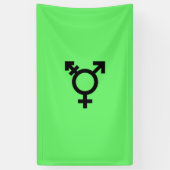 Israeli Transgender Pride Flag Banner (Vertikal)