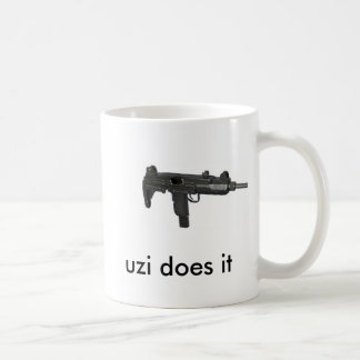 israeli-UZI-9mm, uzi tut es Kaffeetasse