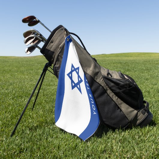 Israelian Flagge kundenspezifischen Golf Golfhandtuch (Gras)
