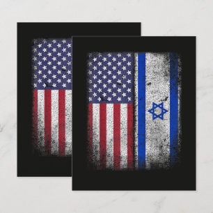 Israelisch-amerikanische Flagge Israel USA Wurzeln