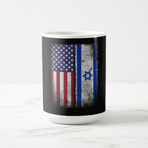 Israelisch Amerikanische Flagge Israel USA Wurzeln Kaffeetasse