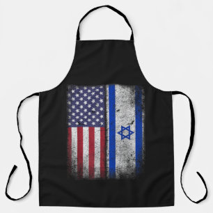Israelisch Amerikanische Flagge Israel USA Wurzeln Schürze